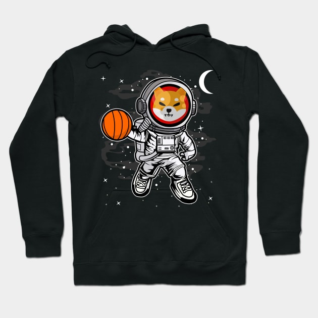 Astronaut Basketball Shiba Inu Coin To The Moon Shib Army Crypto Token Cryptocurrency Blockchain Wallet Birthday Gift For Men Women Kids Hoodie by Thingking About